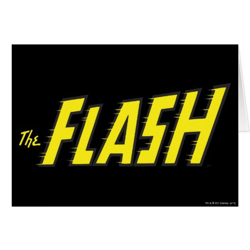 The Flash Logo Yellow Greeting Card | Zazzle