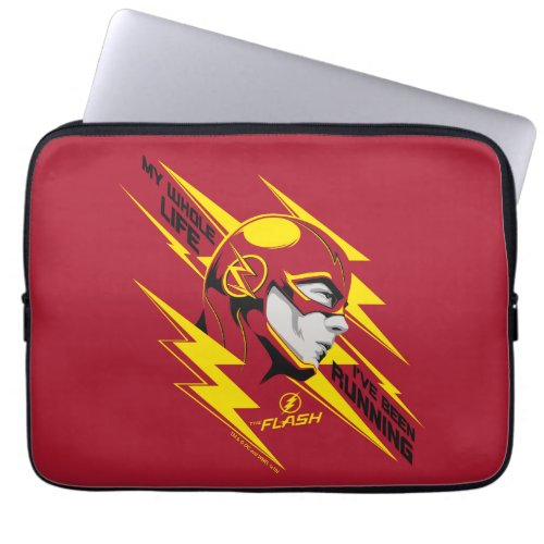 The Flash  My Whole Life Ive Been Running Laptop Sleeve