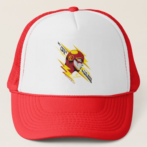 The Flash  My Whole Life Ive Been Running Trucker Hat