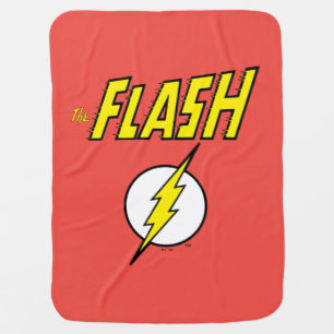 The Flash Name & Lightning Bolt Logo Baby Blanket