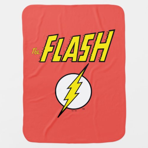 The Flash Name & Lightning Bolt Logo Baby Blanket