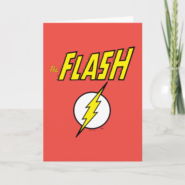 The Flash Name & Lightning Bolt Logo Card (Front)