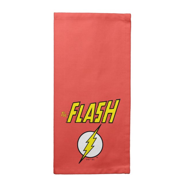 The Flash Name & Lightning Bolt Logo Cloth Napkin (Half Fold)