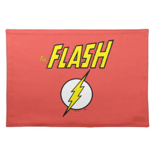 The Flash Name & Lightning Bolt Logo Cloth Placemat
