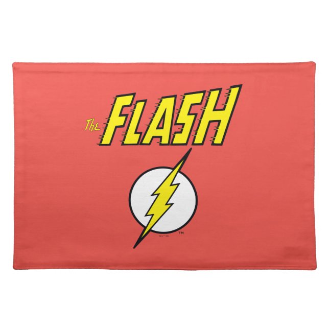 The Flash Name & Lightning Bolt Logo Cloth Placemat (Front)