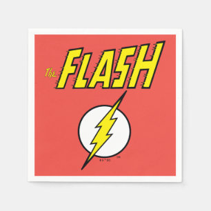 The Flash Name & Lightning Bolt Logo Napkins