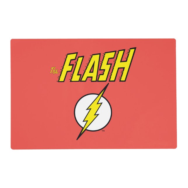 The Flash Name & Lightning Bolt Logo Placemat (Front)