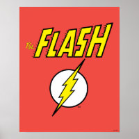 The Flash Name & Lightning Bolt Logo