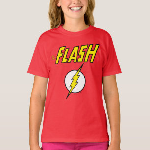The Flash Name & Lightning Bolt Logo T-Shirt