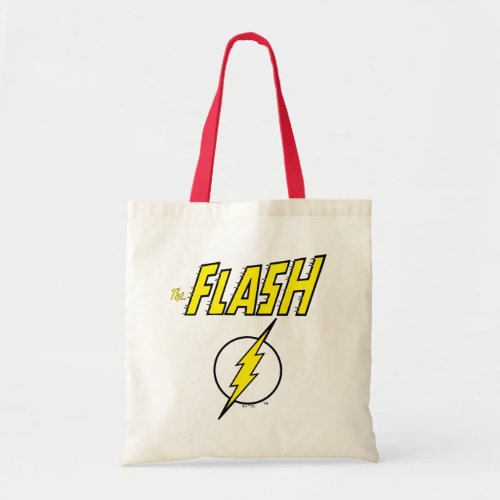 The Flash Name & Lightning Bolt Logo Tote Bag