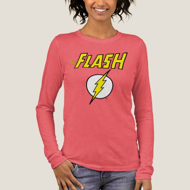 The Flash Name & Lightning Bolt Logo Tri-Blend Shirt (Front)