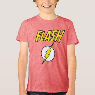 The Flash Name & Lightning Bolt Logo Tri-Blend Shirt