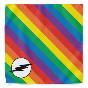 The Flash Rainbow Logo Bandana