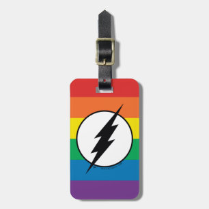 The Flash Rainbow Logo Luggage Tag