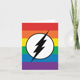 The Flash Rainbow Logo Note Card