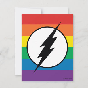 The Flash Rainbow Logo Note Card