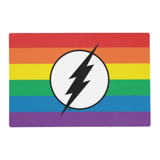 The Flash Rainbow Logo Placemat (Front)