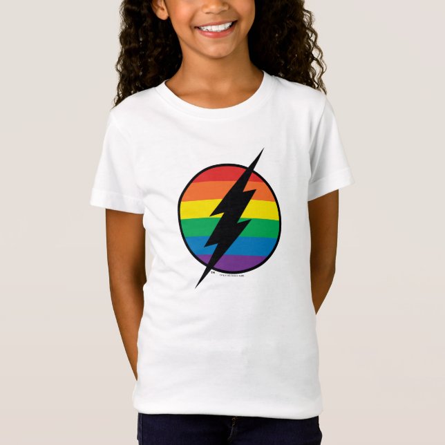 The Flash Rainbow Logo T-Shirt (Front)