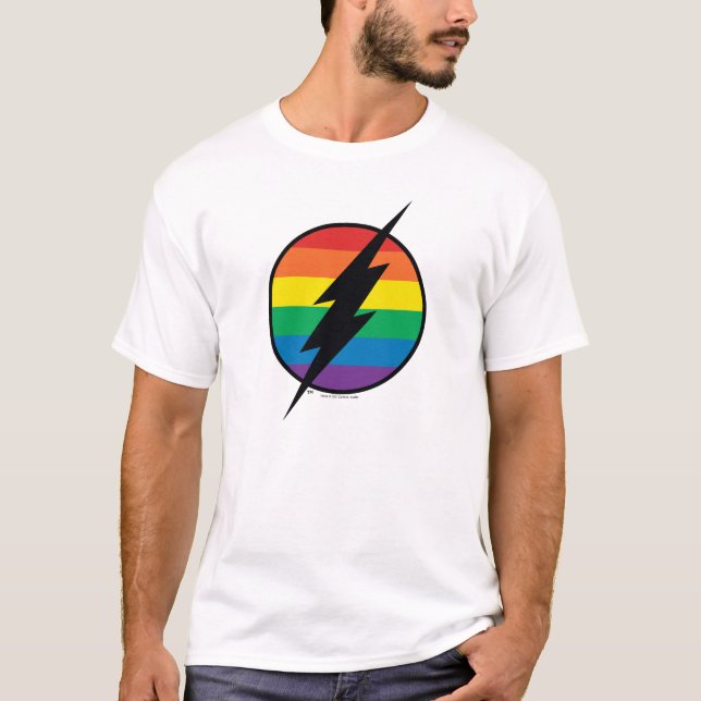 The Flash Rainbow Logo T-Shirt (Front)