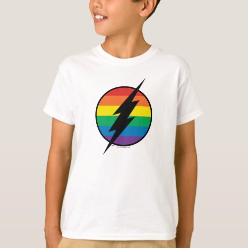 The Flash Rainbow Logo T_Shirt