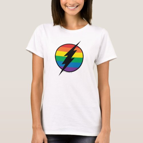 The Flash Rainbow Logo T_Shirt