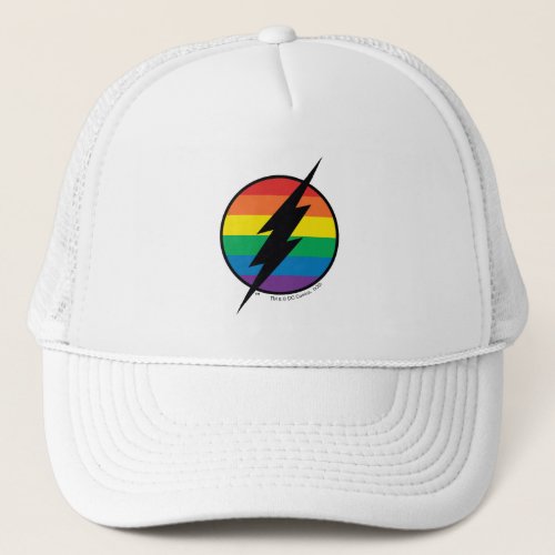 The Flash Rainbow Logo Trucker Hat