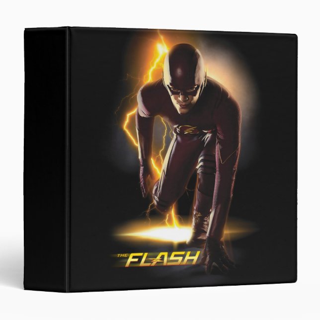The Flash | Sprint Start Position 3 Ring Binder (Front/Spine)