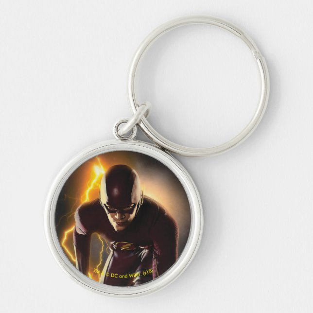 The Flash | Sprint Start Position Keychain (Front)
