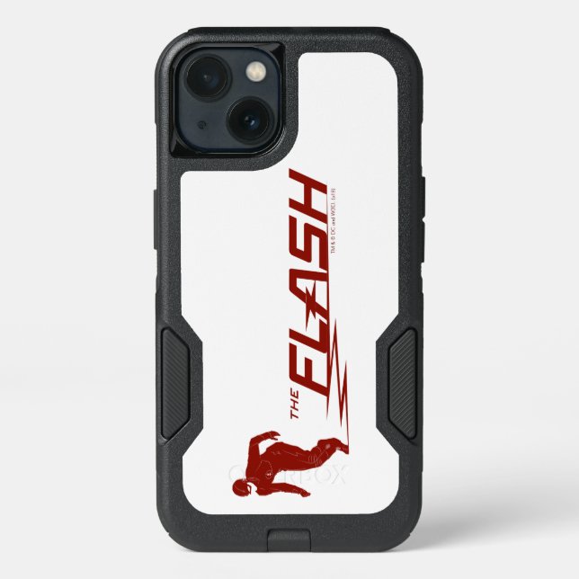 The Flash | Super Hero Name Logo Otterbox iPhone Case (Back)