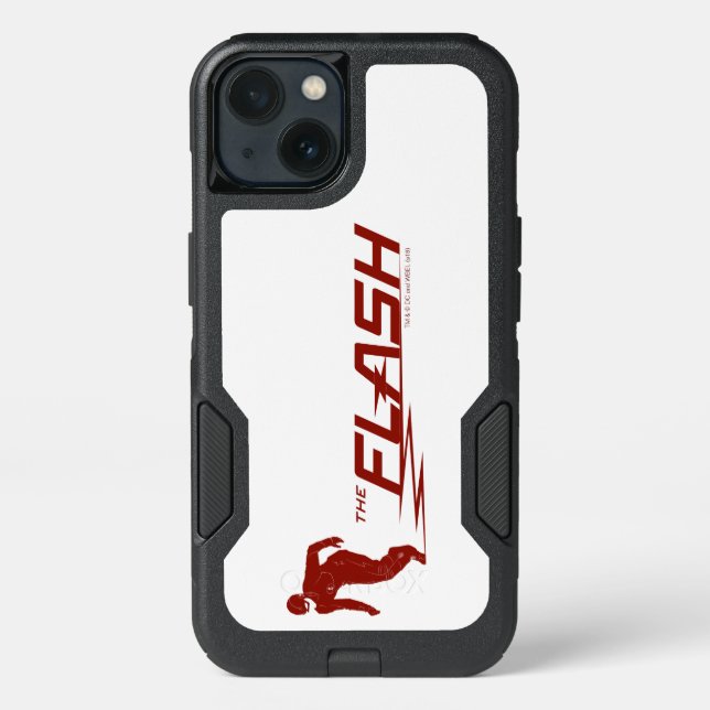 The Flash | Super Hero Name Logo Otterbox iPhone Case (Back)