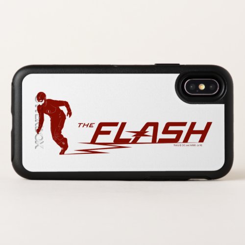 The Flash  Super Hero Name Logo OtterBox Symmetry iPhone X Case