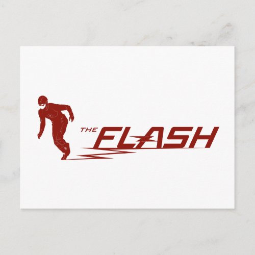 The Flash  Super Hero Name Logo Postcard