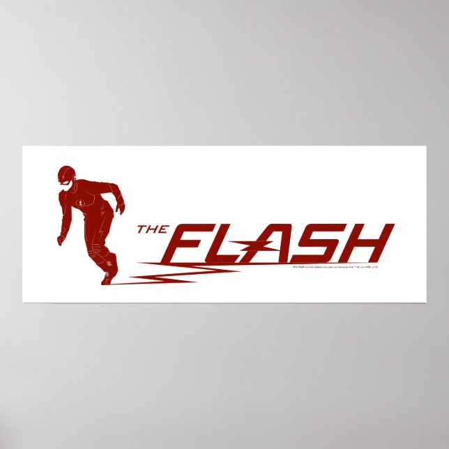 The Flash | Super Hero Name Logo Poster (Front)