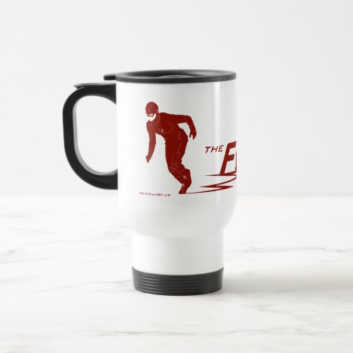 The Flash  Super Hero Name Logo Travel Mug