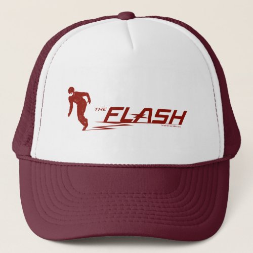 The Flash  Super Hero Name Logo Trucker Hat