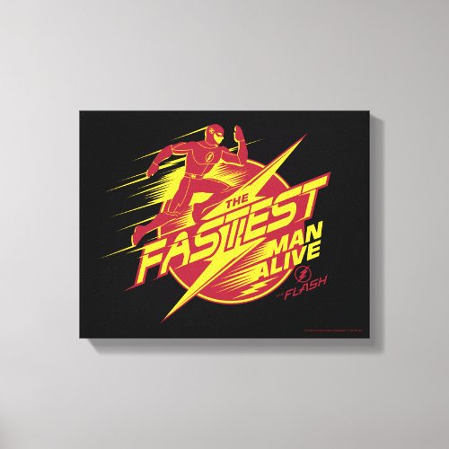 The Flash  The Fastest Man Alive Canvas Print