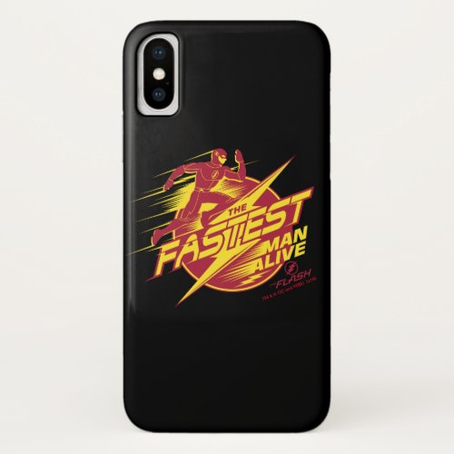 The Flash  The Fastest Man Alive iPhone X Case