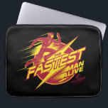 The Flash | The Fastest Man Alive Laptop Sleeve<br><div class="desc">Check out this lightning graphic featuring the Flash running along the words "The Fastest Man Alive".</div>