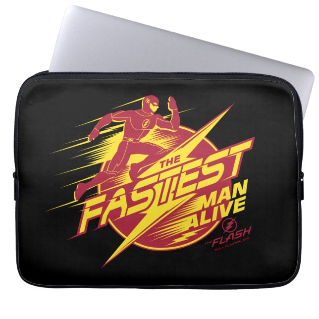 The Flash | The Fastest Man Alive Laptop Sleeve (Front)