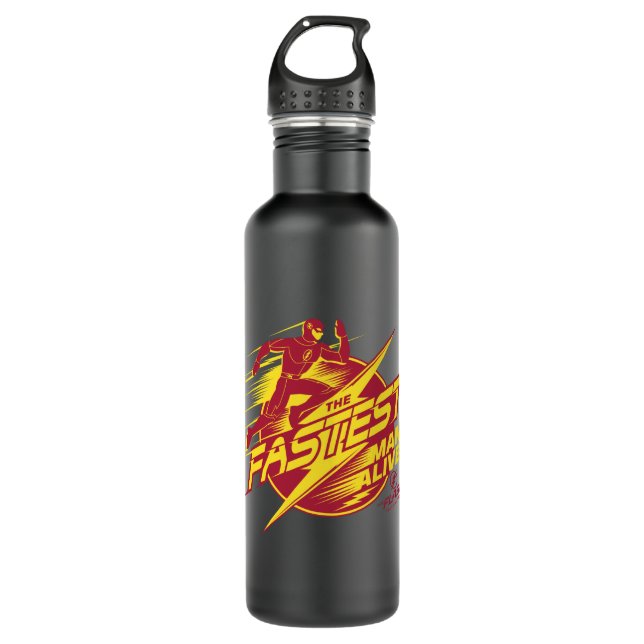 The Flash | The Fastest Man Alive Stainless Steel Water Bottle (Front)