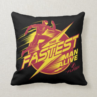 The Flash | The Fastest Man Alive Throw Pillow