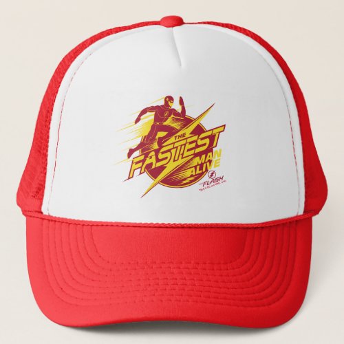 The Flash  The Fastest Man Alive Trucker Hat