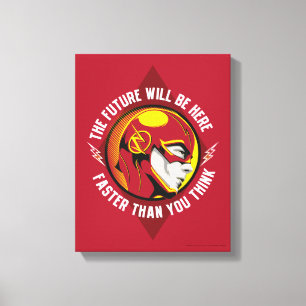 The Flash "The Future Will Be Here" Canvas Print