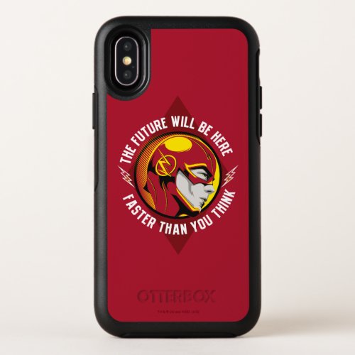 The Flash  The Future Will Be Here OtterBox Symmetry iPhone X Case