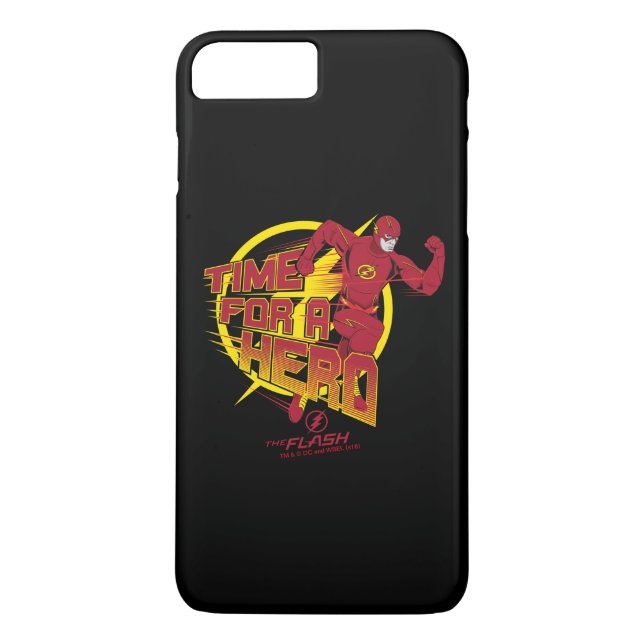 The Flash | "Time For A Hero" Graphic Case-Mate iPhone Case (Back)