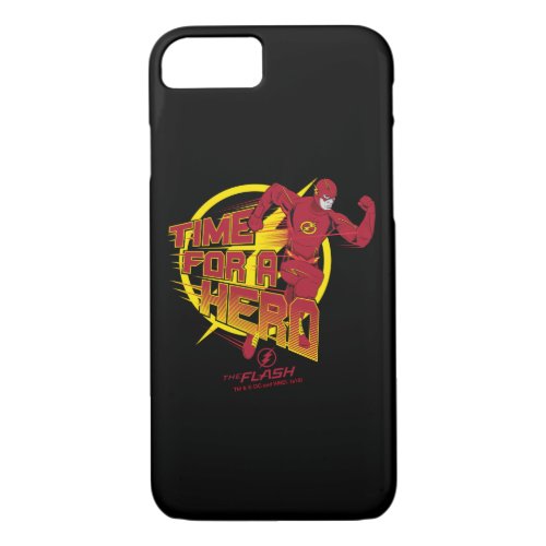 The Flash  Time For A Hero Graphic iPhone 87 Case