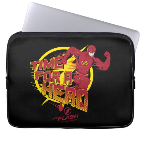 The Flash  Time For A Hero Graphic Laptop Sleeve