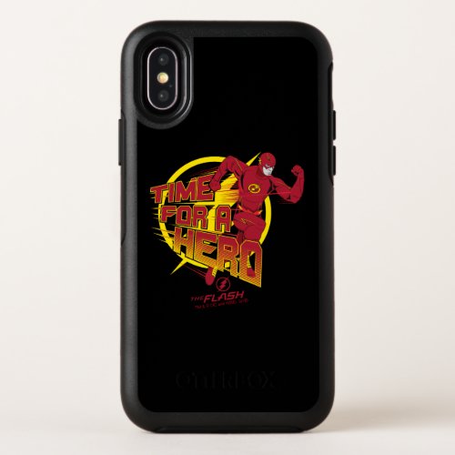 The Flash  Time For A Hero Graphic OtterBox Symmetry iPhone X Case