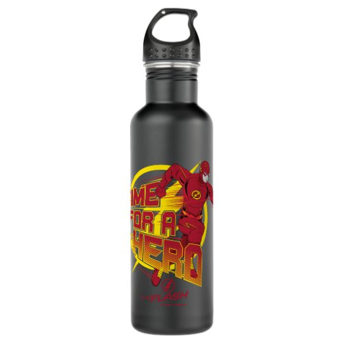 The Flash  Time For A Hero Graphic Stainless Steel Water Bottle