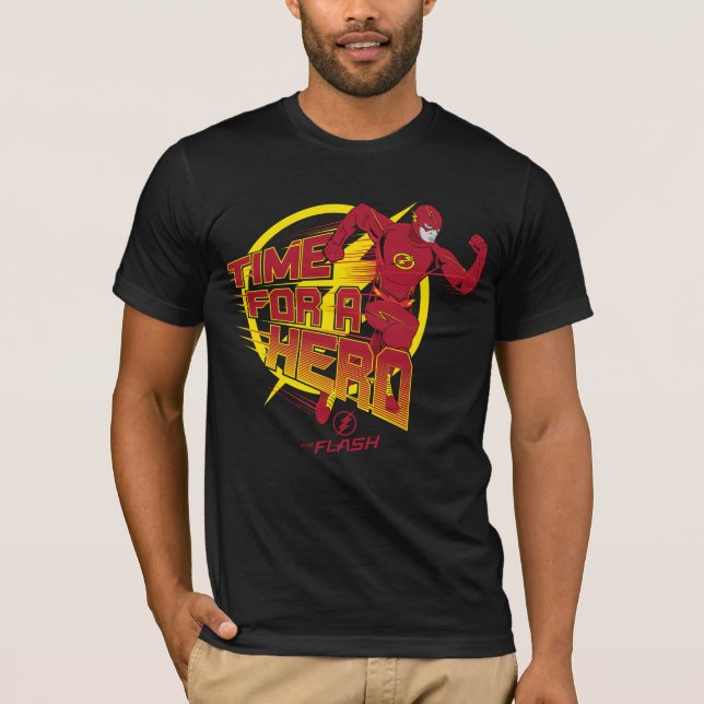 The Flash | "Time For A Hero" Graphic T-Shirt (Front)
